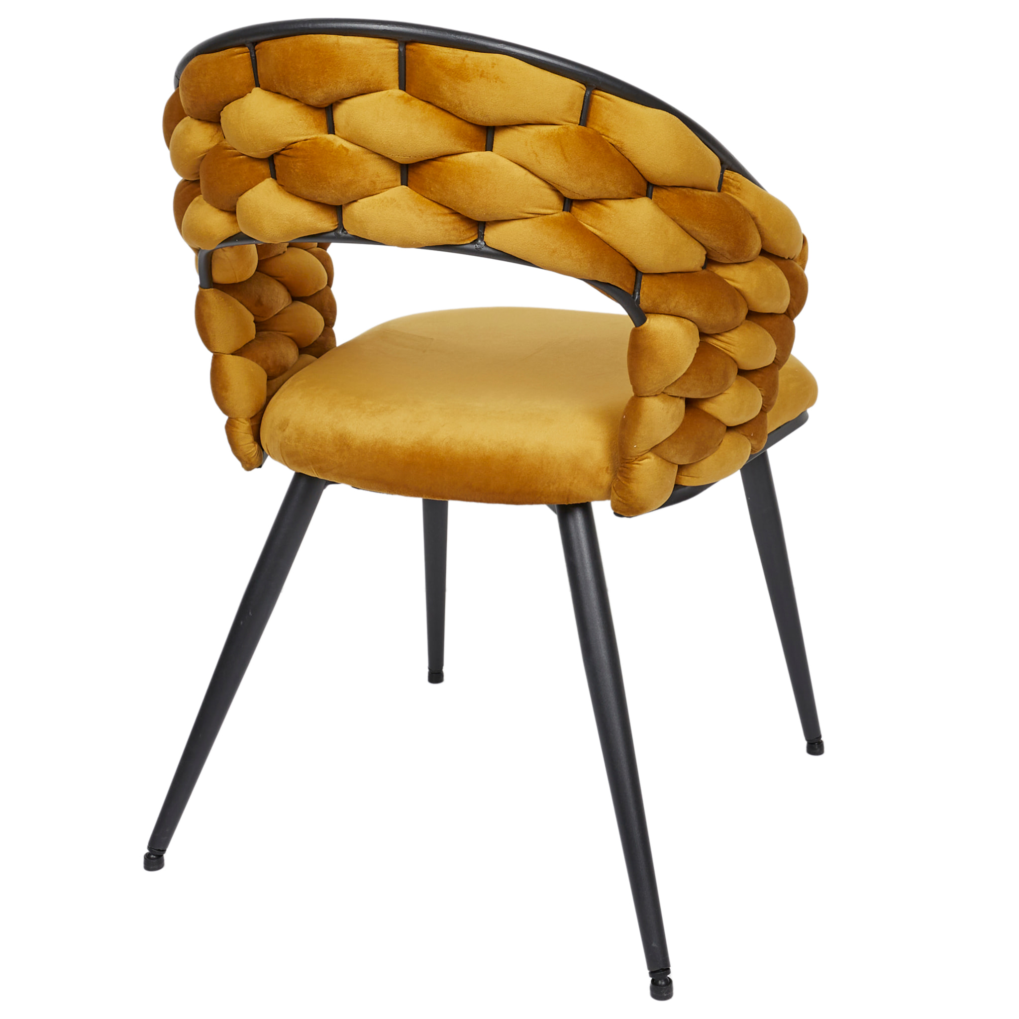 Chaise Sawyer Jaune Moutarde - Lot de 2