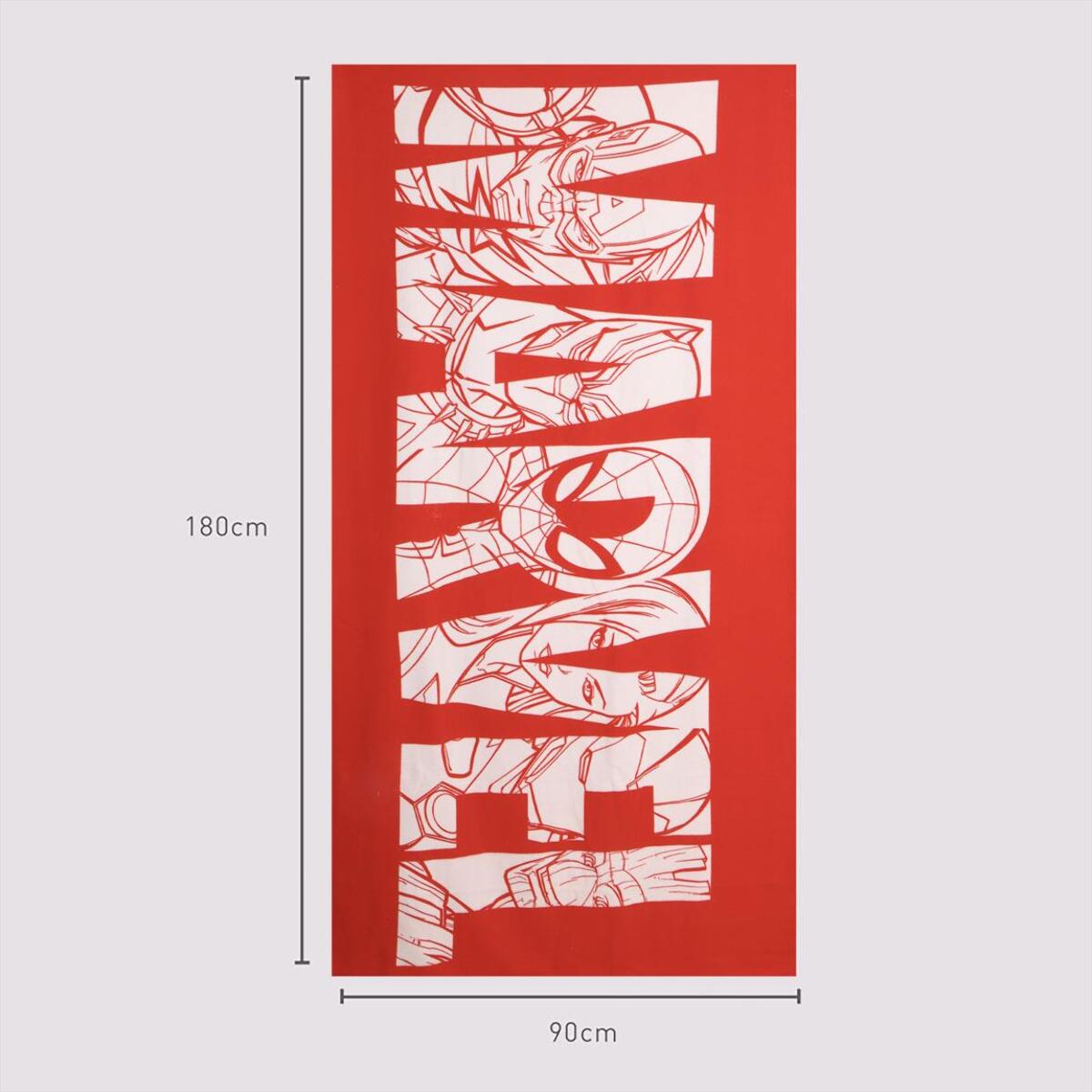 Toalla Microfibra de Marvel - 90x180x1 cm - Color:Rojo