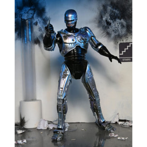 Robocop Action Figura Ultimate Battle Damaged Robocop Con Chair 18 Cm Neca