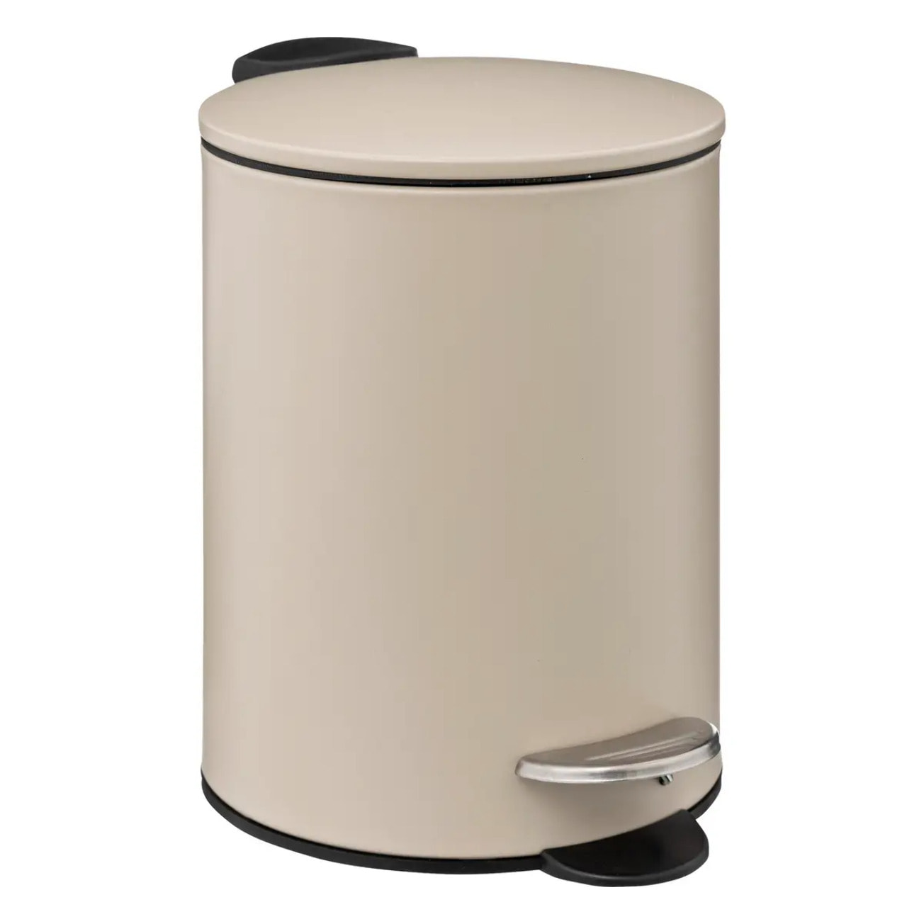 Poubelle métal soft close 3L "Colorama" beige naturel