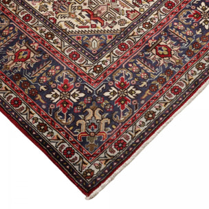 Tapis d'orient oriental, noué main, laine et soie, ARAJU