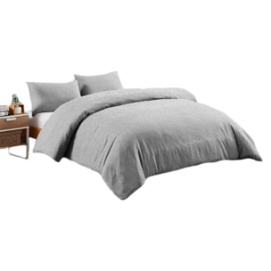 Sacco copripiumino matrimoniale in cotone con federe coordinate, set letto morbido e traspirante, leggero e resistente per uso quotidiano, tessuto certificato sicuro sulla pelle, facile da lavare e durevole, ideale per comfort notturno