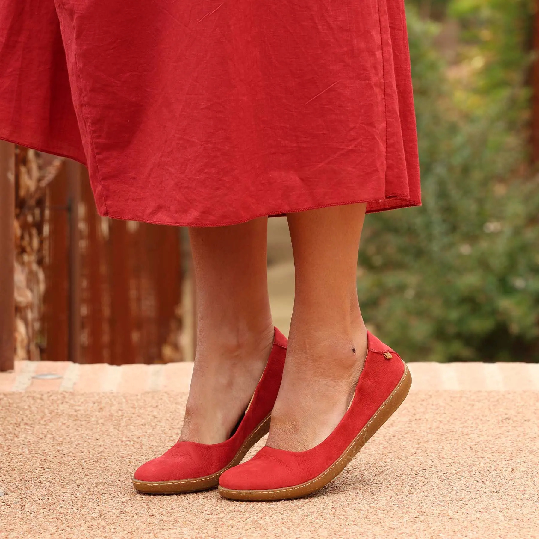 Bailarinas N5300 NOBUCK LAVADO DENIM/ CORAL color Denim