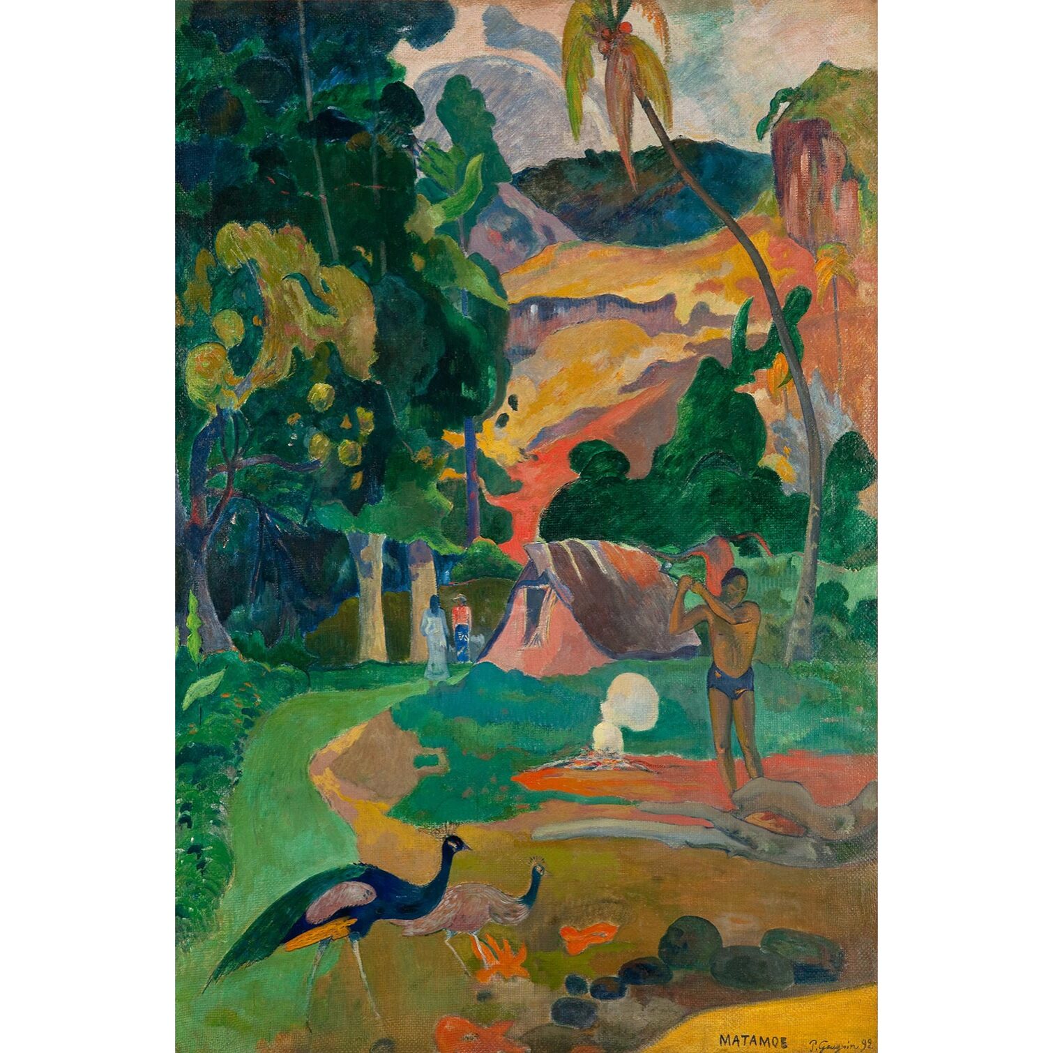 Tableau matamoe de paul gauguin  Toile imprimée