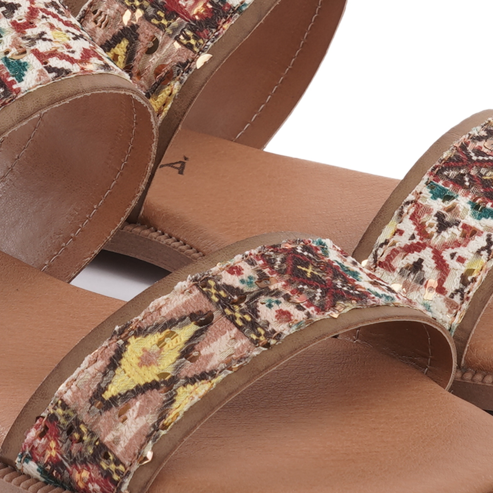 SANDALO FLAT DOPPIA FASCIA BEIGE