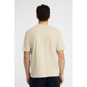 Maglietta beige a maniche corte e fit ampio con logo Rigby Go