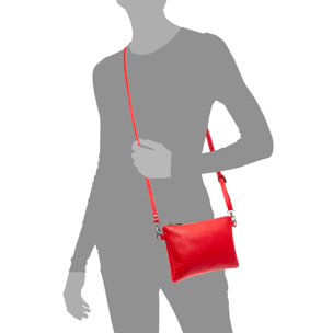 Albenga Borsa a tracolla da donna in pelle autentica finitura dollaro