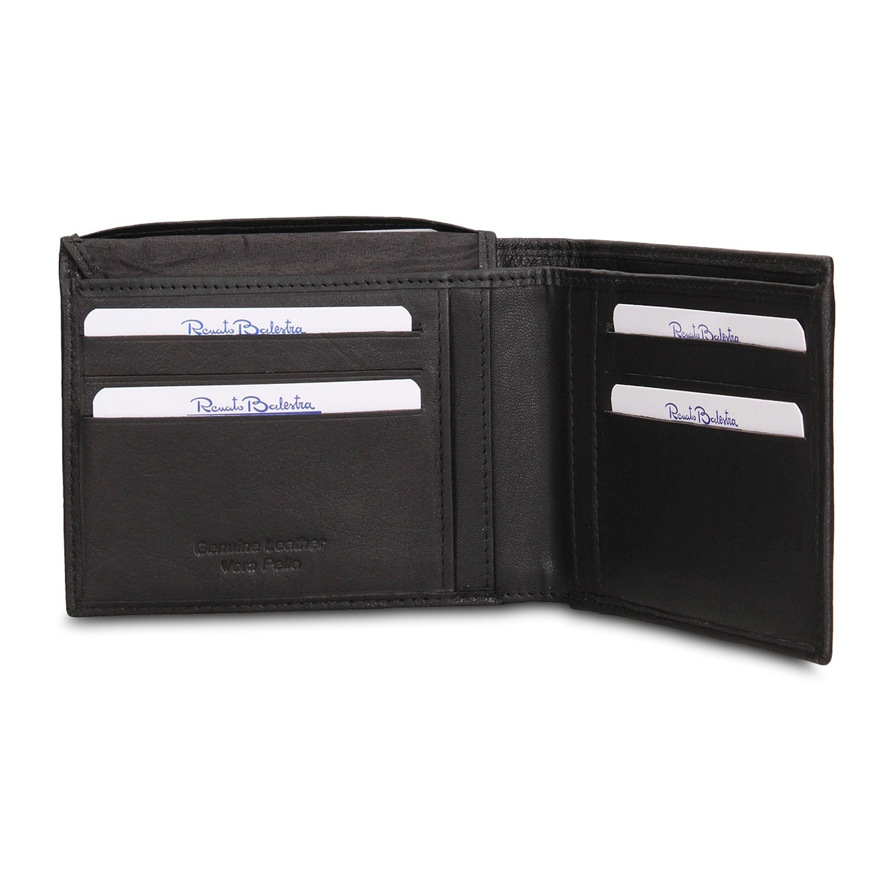 Portafoglio uomo in vera pelle - Modello Eldoro Chic - Casual - 13.0 x 10.0 x 2.0 cm