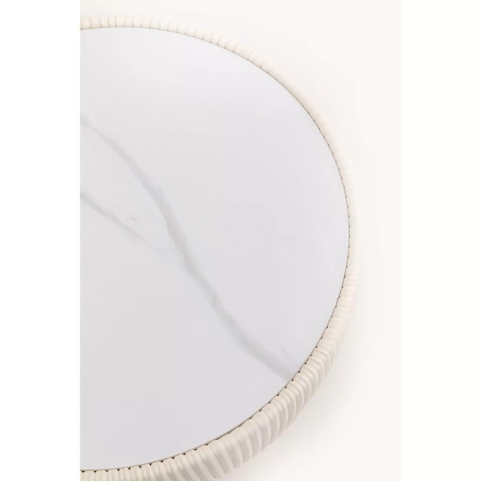 Table d'appoint Endless Vegas 47cm beige Kare Design