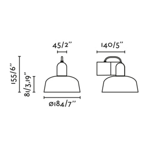 TATAWIN Applique métal noire