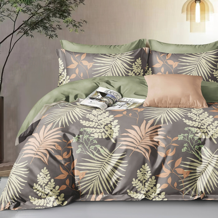 Parure housse de couette 100% percale de coton - Téralis