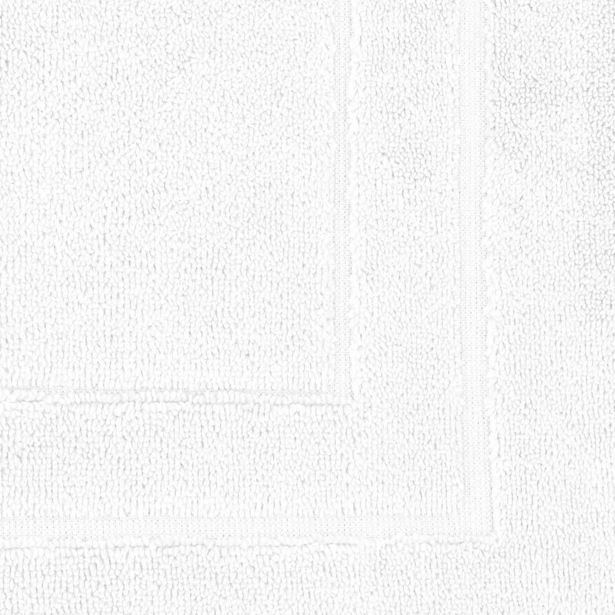 Tapis de bain pur coton 900 g/m² uni blanc Elea blanc