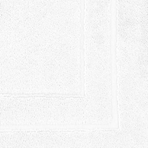 Tapis de bain pur coton 900 g/m² uni blanc Elea blanc