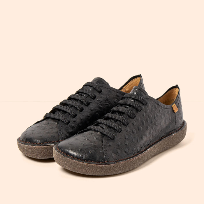 Zapatos N6064 OSTRICH BLACK/ TAMI color Black