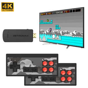Console per videogiochi Y2 PLUS connessione al tuo schermo TV. Supporta 4K. Include 1800 giochi.