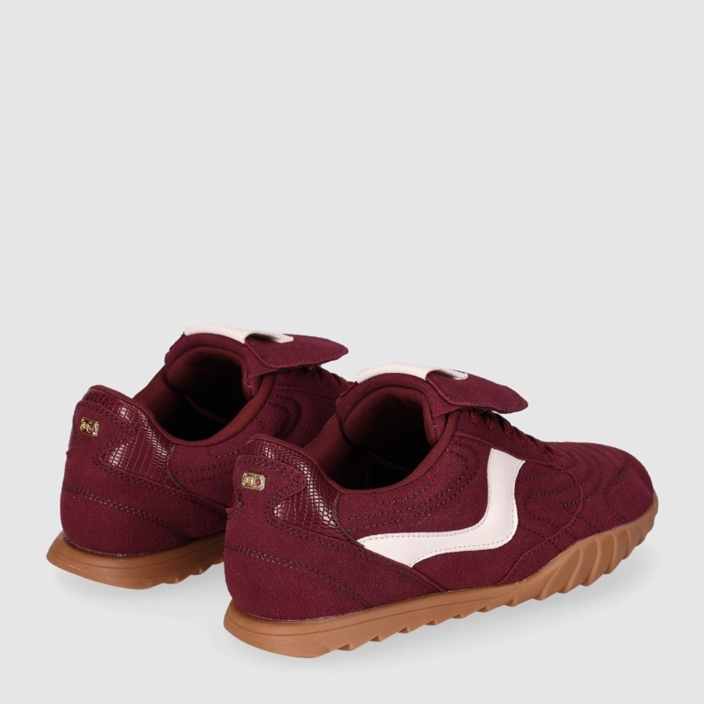 Deportivos de Tejido - Vino - Tacón: Bajo