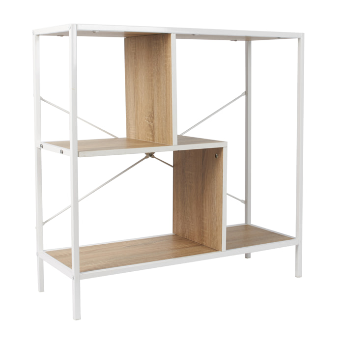 ETAGERE EDISON BLANC 80X30X79.5CM