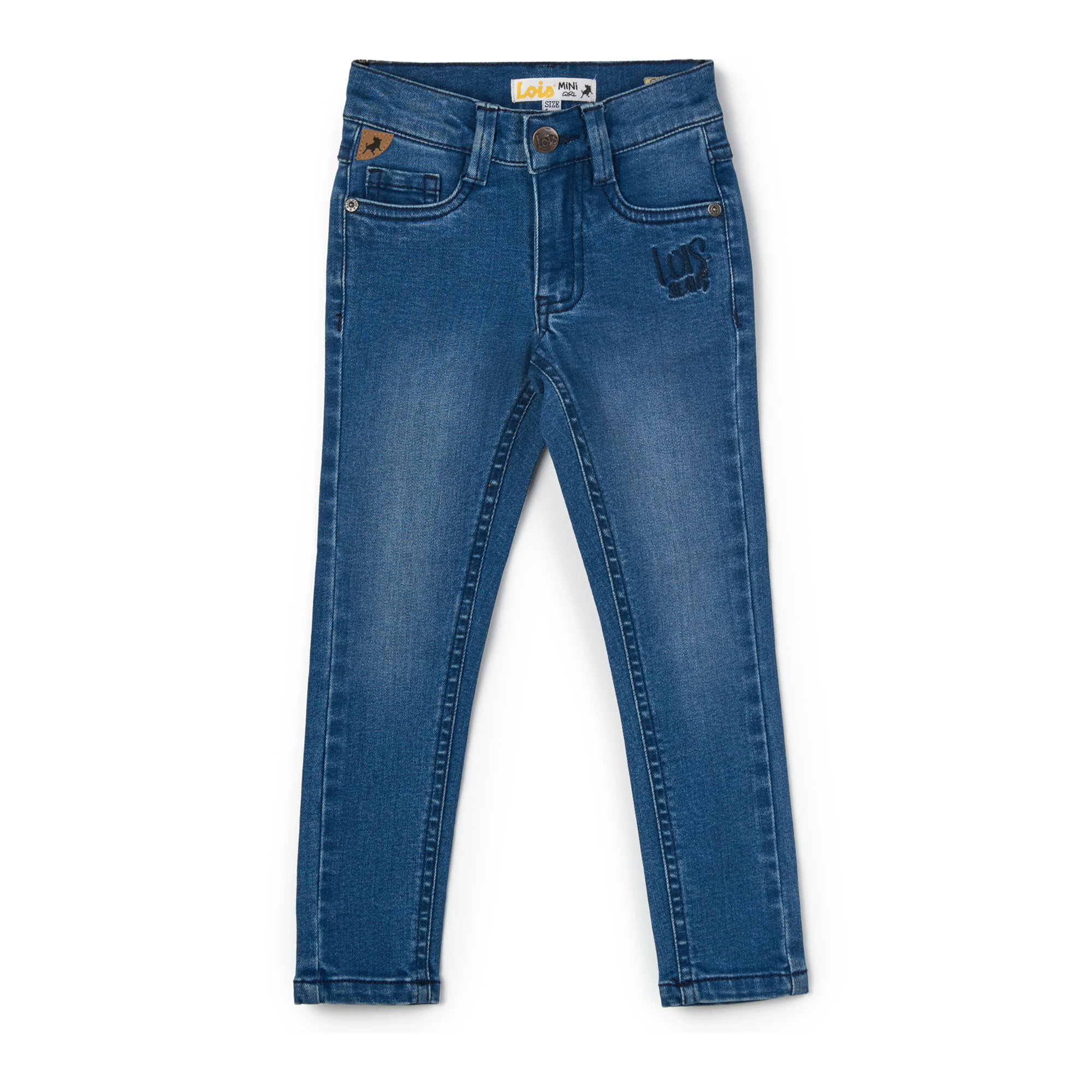 Pantalón denim skinny bordado Lois.