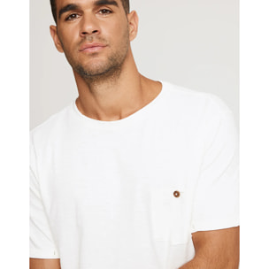 Camiseta Manga Corta Blanco - Button