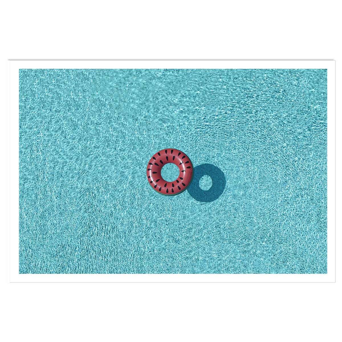 Poster pastèque piscine Affiche seule