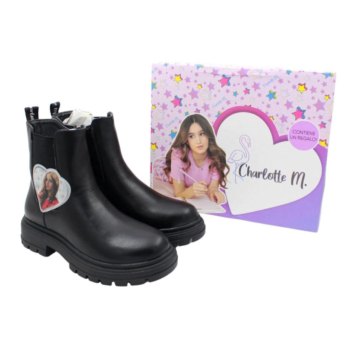 Stivali con cerniera Charlotte M Lei Easy Shoes NERO