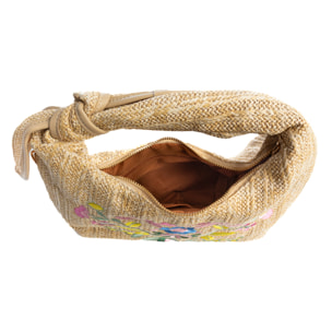 Bisagno Bolso de hombro Mujer. Fabricado en tela y piel sintética PU con diseño de flores.