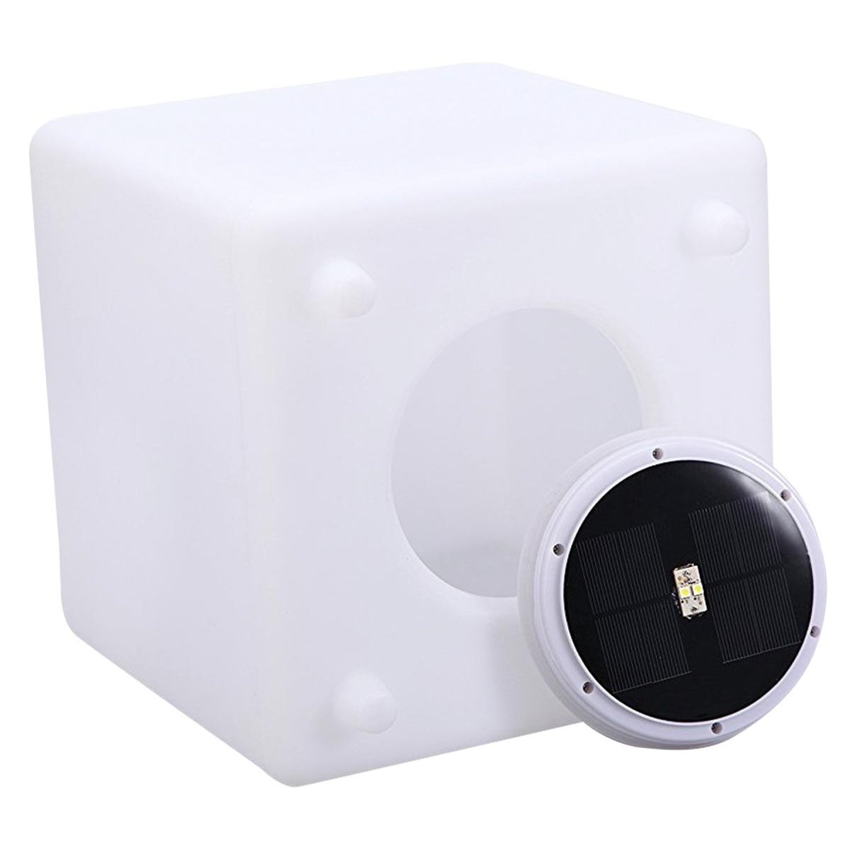 Cube lumineux solaire multicolore CASY H30cm
