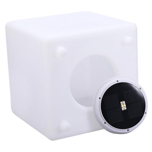 Cube lumineux solaire multicolore CASY H30cm