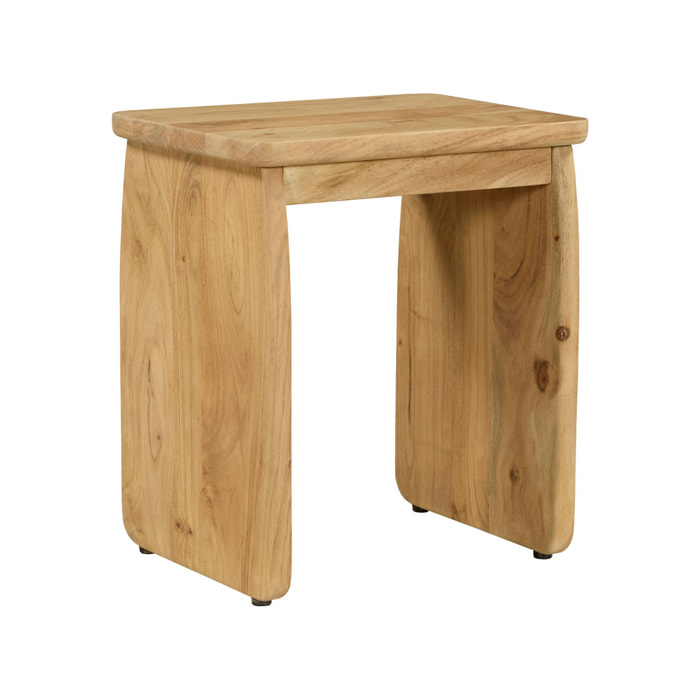 Table de chevet, table d'appoint exotique bois d'acacia  ASHA