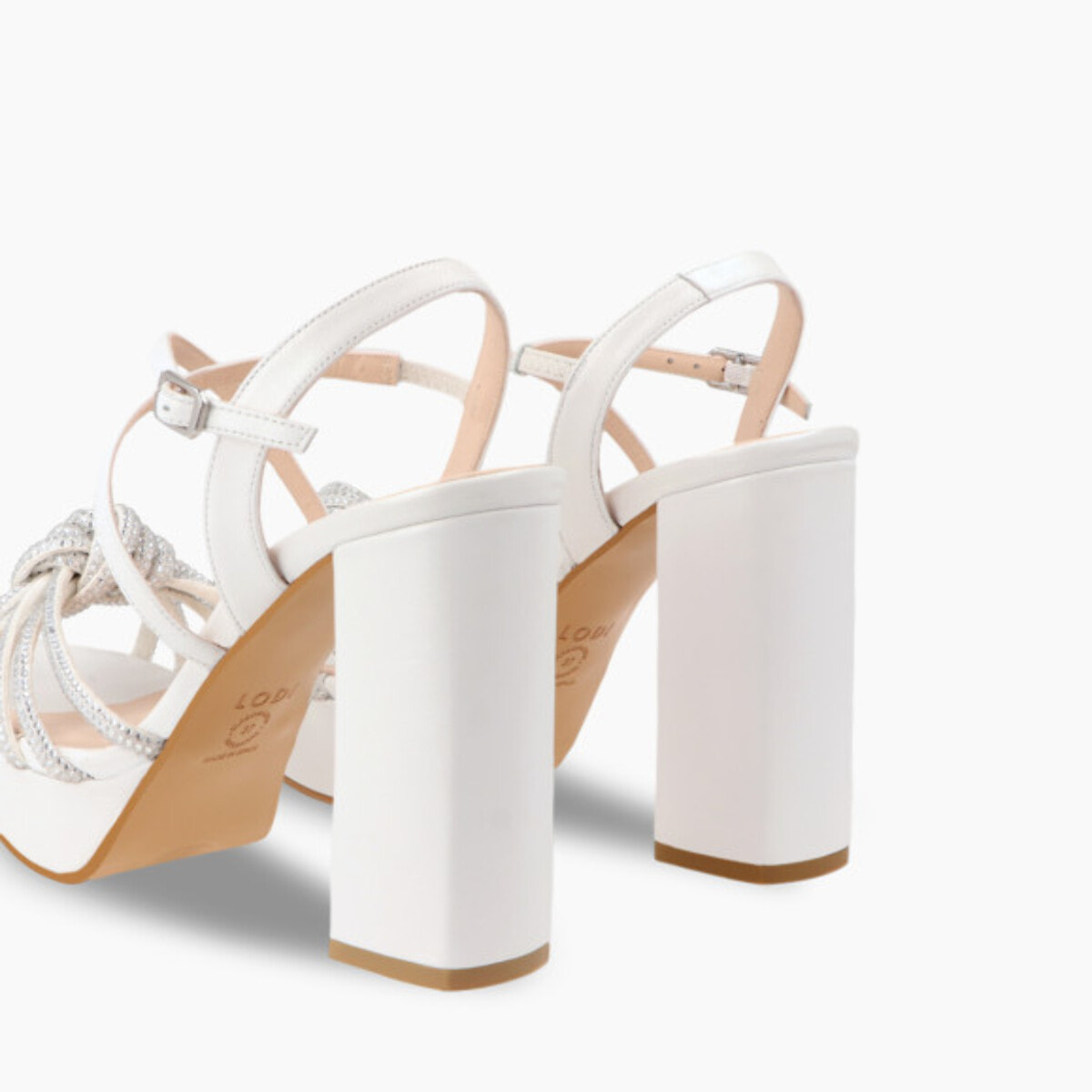 SANDALIAS DE NOVIA BLANCAS TILUXUR