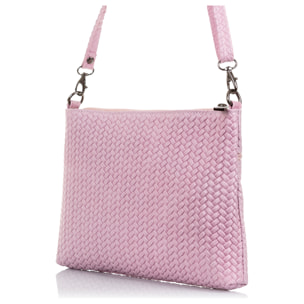 Oderzo Borsa a tracolla Donna.Pelle autentica Camoscio Inciso Spiga