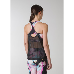 DEHA - Canottiera LAYERED NET TANK TOP in Poliammide per donna