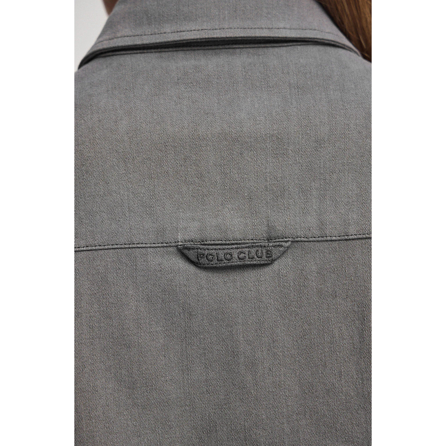 Camisa vaquera gris de corte relajado