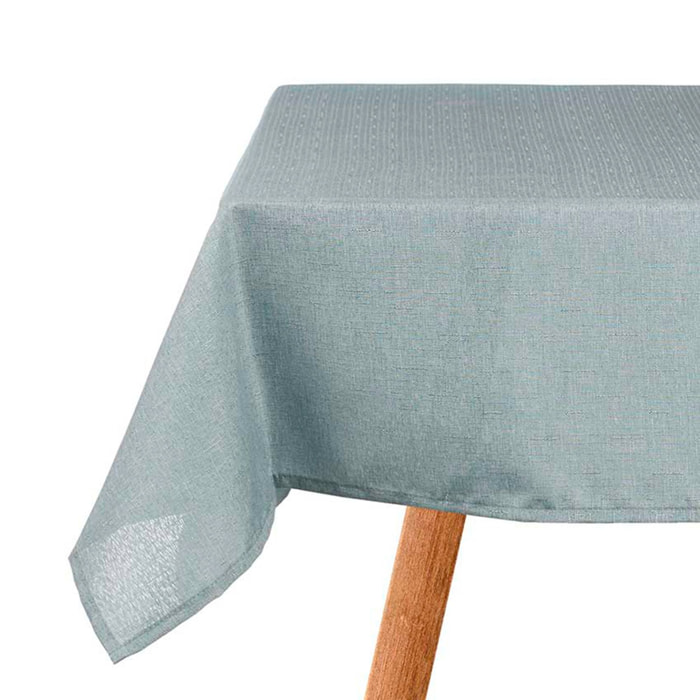 Mantel poliester 140x140cm azul palo colección KINVARA