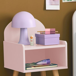 Table de chevet chambre enfant décor bois NEPHOS