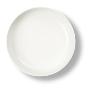 Set 6 piatti fondi Excelsa Nordic, ceramica, bianco matte