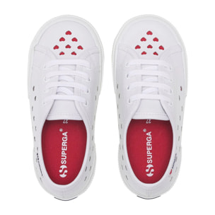 Superga - Niña Blanco - 3750 KIDS HEARTS VEGAN MATERIAL LEGGERA