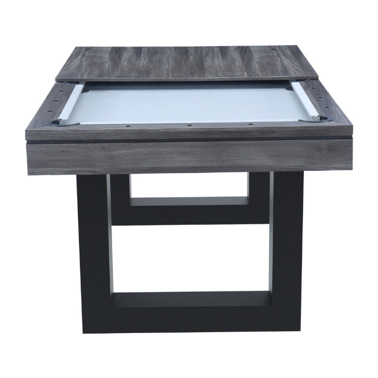 Table multi-jeux 3 en 1 billard et ping pong en bois gris ARIES