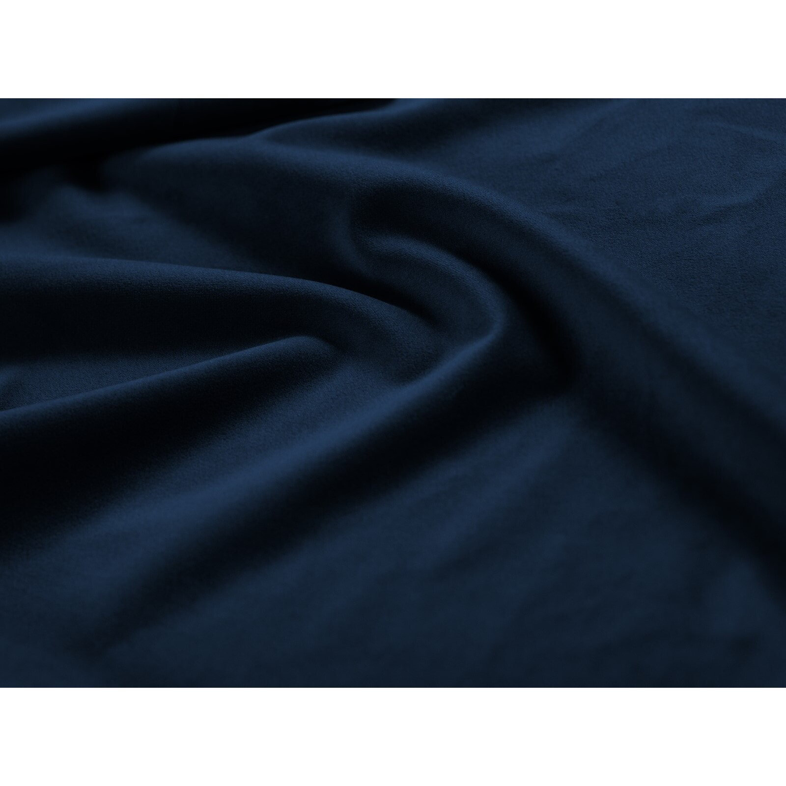 Méridienne gauche "Bali" en velours bleu roi
