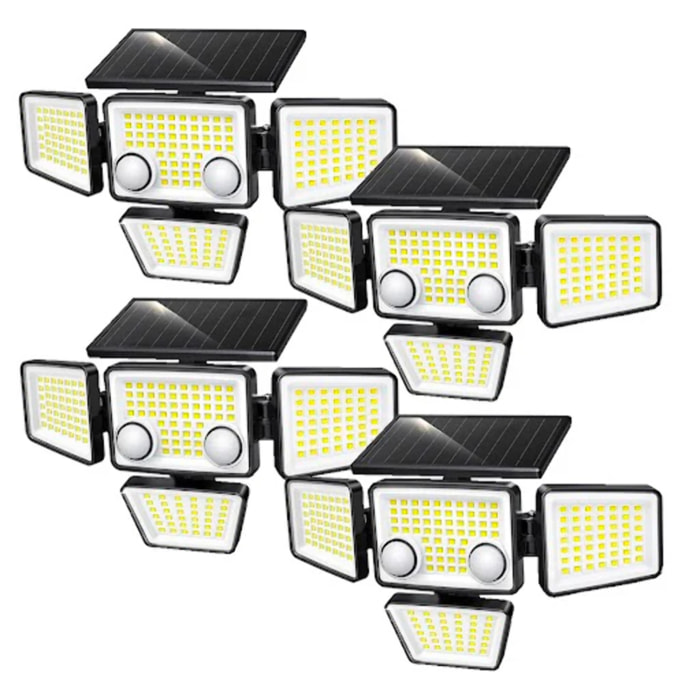 Lot de 4 Spots Solaires FAIRVIEW H15cm