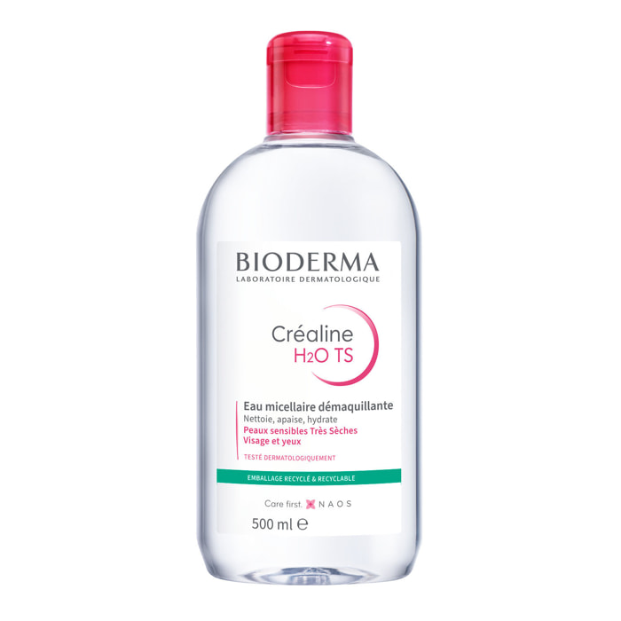Créaline H2o TS - Eau Micellaire Démaquillante 500 ml