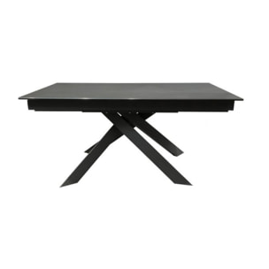 Table extensible céramique gris anthracite 160/240 cm - SPIDER