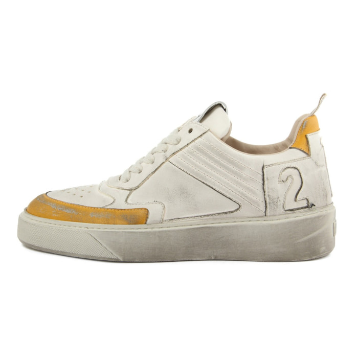 Sneakers Donna - Colore : White_Ocra