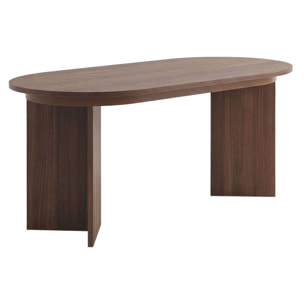 Table repas extensible en bois 160/200 cm "Sorell" - 8 places - Marron