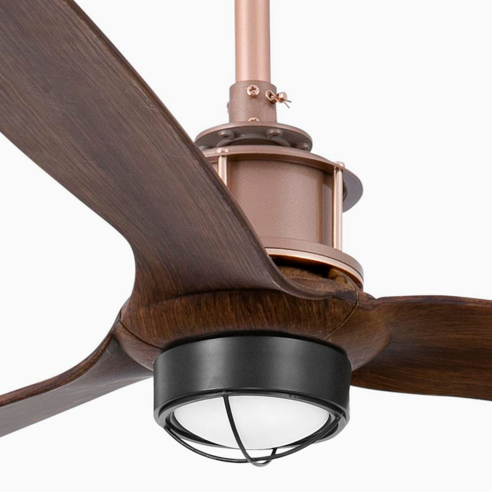 JUST FAN LED Ventilateur cuivre/bois DC