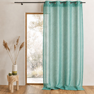 Voilage en organza fantaisie  - Effet 'résille' - Vert