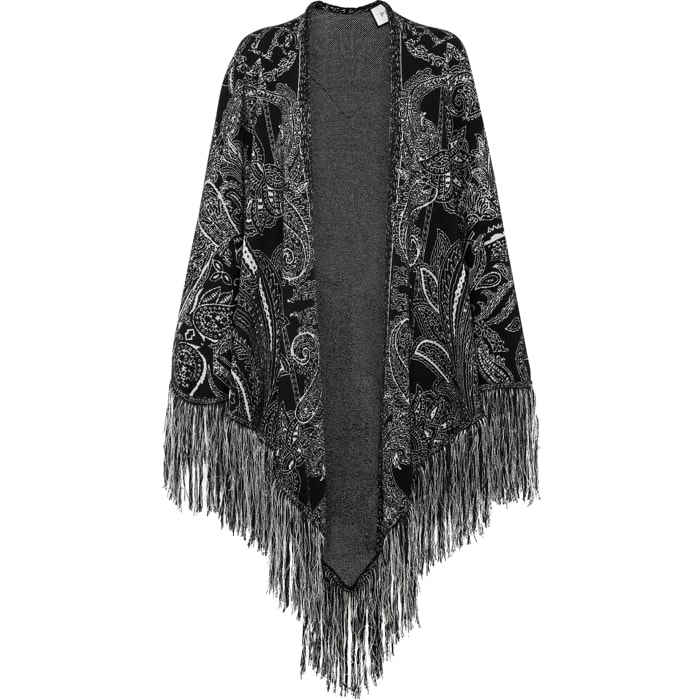 PHILIPP PLEIN Knit Cape PAISLEY