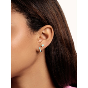 Orecchino Spark Sky Enamel Placcato Oro