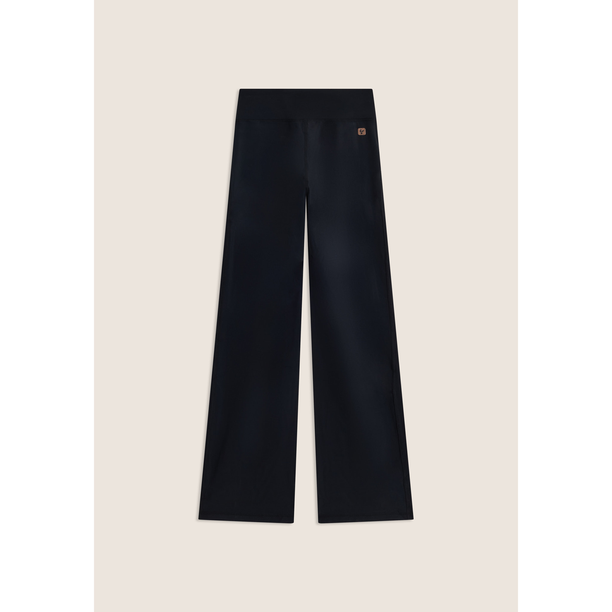 Leggings in tessuto quick dry vita alta con fondo a zampa