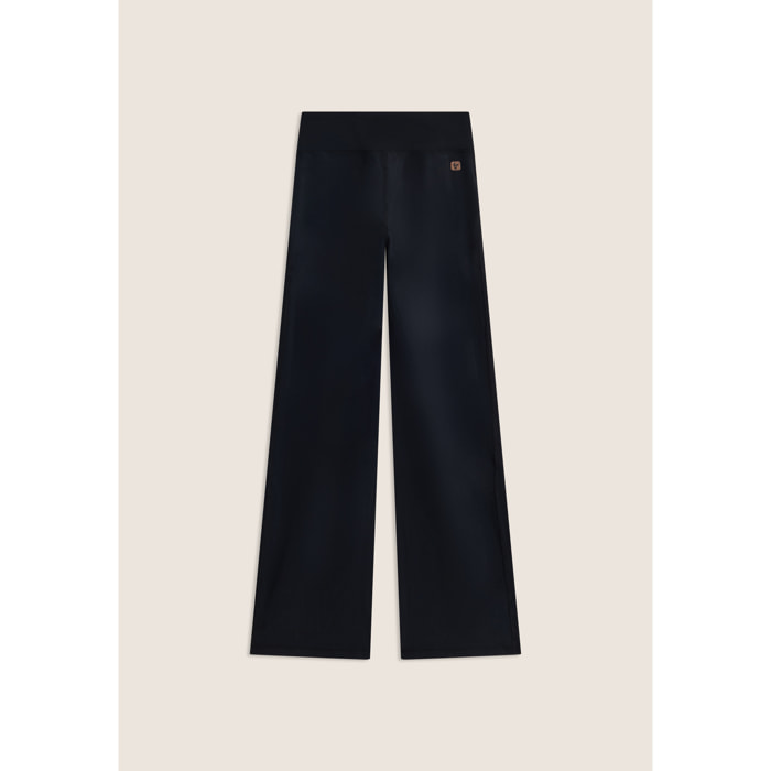 Leggings in tessuto quick dry vita alta con fondo a zampa
